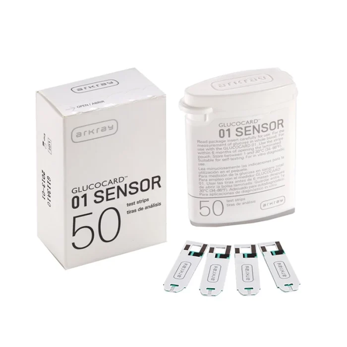نوار تست قند خون آرکری مدل Glucocard-01 Sensor بسته 50 عددی - تصویر 1