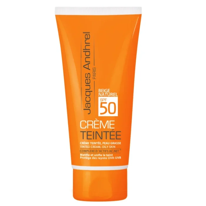 کرم ضد آفتاب رنگی ژاک آندرل پاریس SPF50 مدل TINTED مناسب پوست های چرب حجم 50 میلی لیتر - تصویر 1